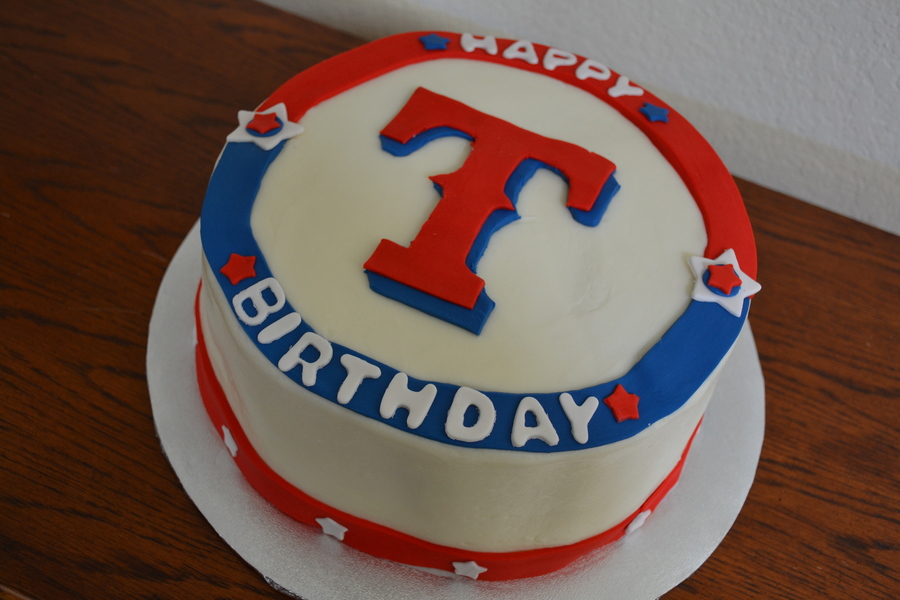 Texas Rangers Birthday Cake