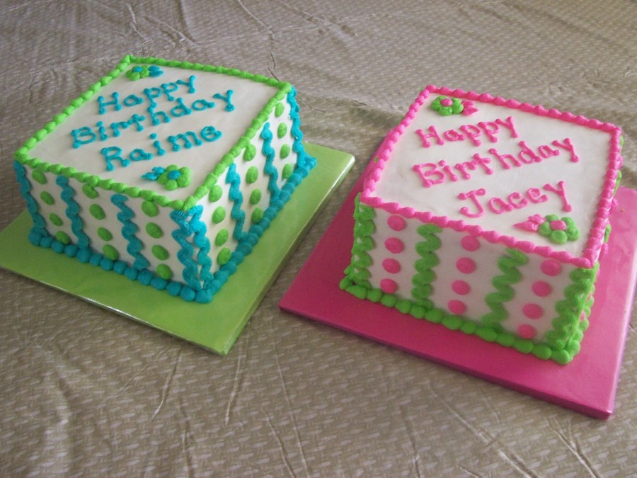 Twin Birthday Cakes