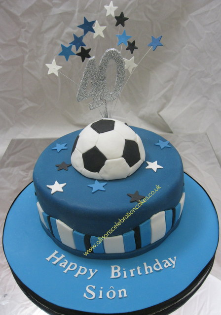 Two Tier Football Cake