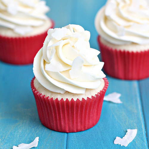 White Coconut Cupcakes