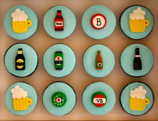 Alcohol Themed Cupcakes