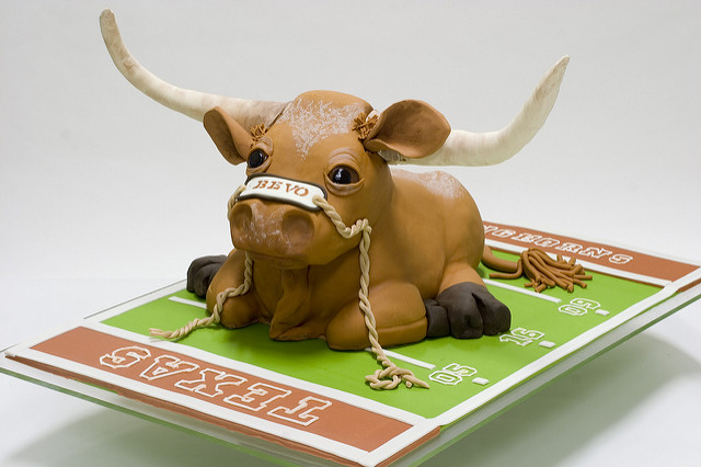 Bevo Texas Longhorns Cake