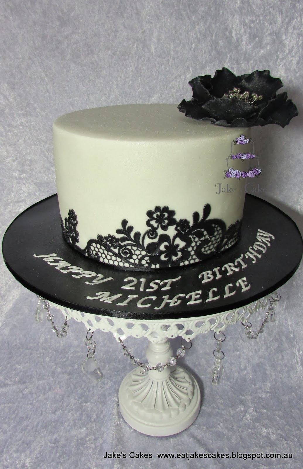 Black Lace Cake