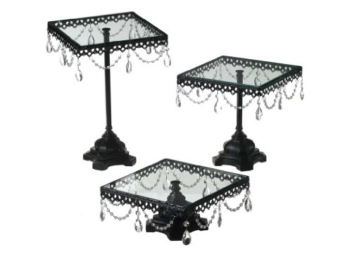 Black Square Cake Stand