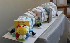 Bookworm Baby Shower Diaper Cake