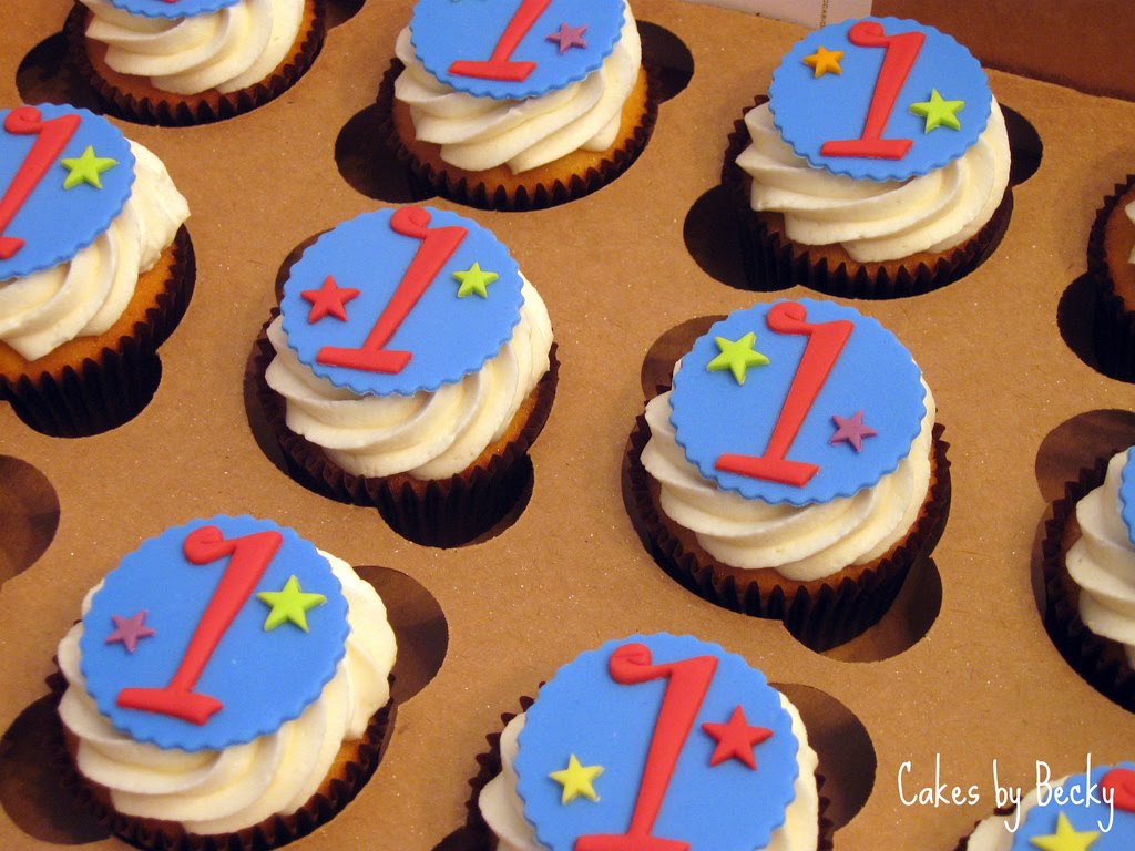 Boy 1st Birthday Cupcake Cake Ideas