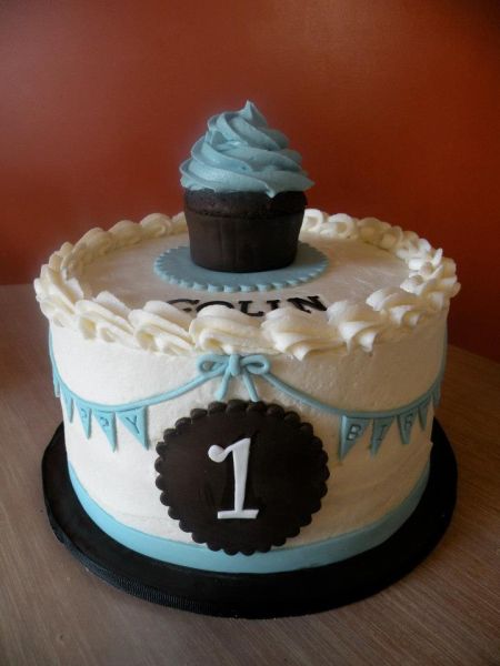 Boy 1st Birthday Cupcake Cake Ideas