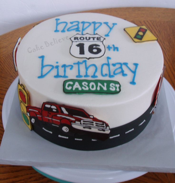 Boys 16th Birthday Cake Ideas