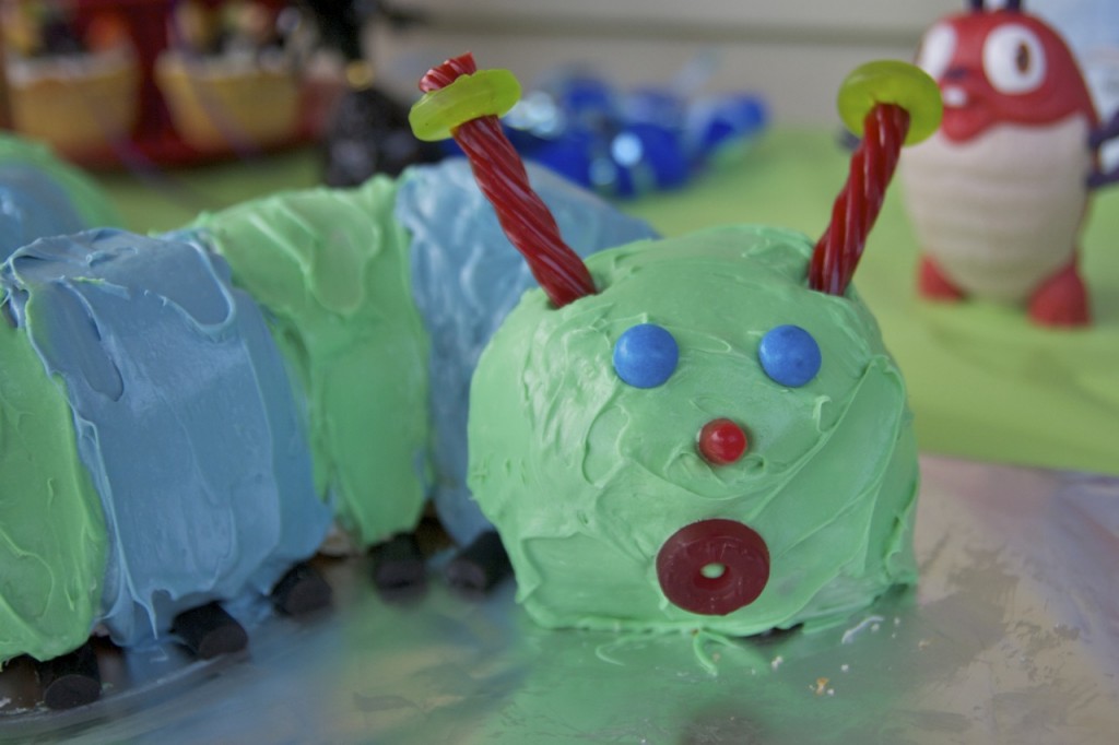 Bug Party Caterpillar Cake