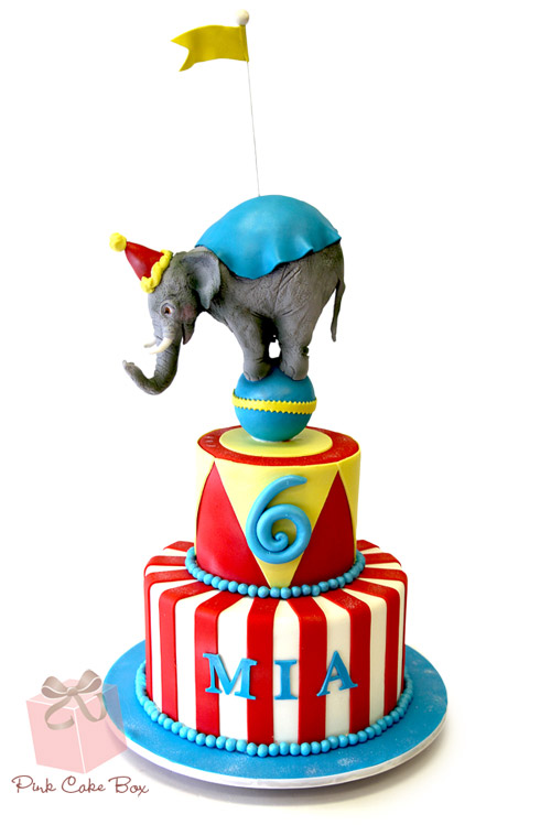 Circus Elephant Cake