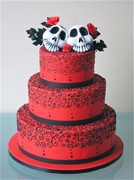 Day of the Dead Wedding Cake