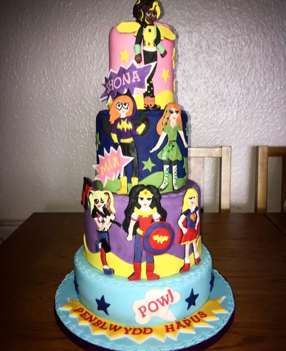 DC Superhero Girls Birthday Cake