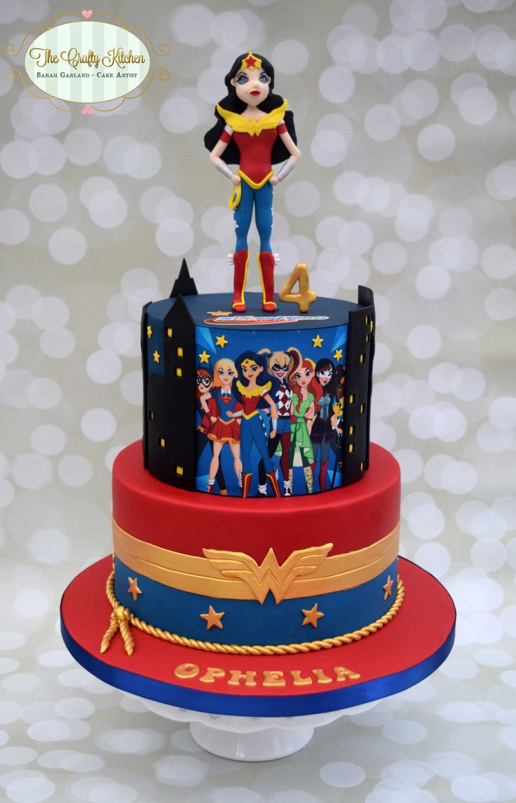 DC Superhero Girls Birthday Cake