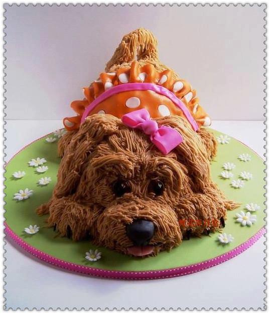 12 Photos of Puppy Shaped Birthday Cakes