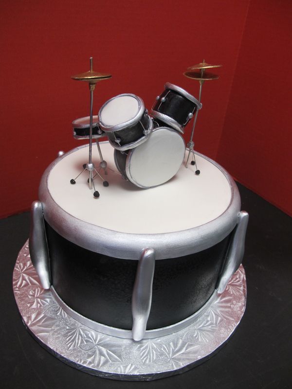 12 Photos of Mike Drum Set For Birthday Cakes