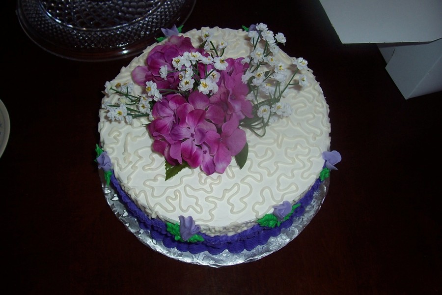 Fake Cake with Roses