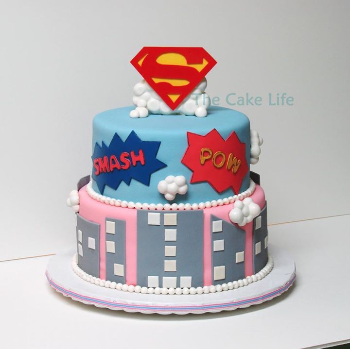 Girl Superhero Cake