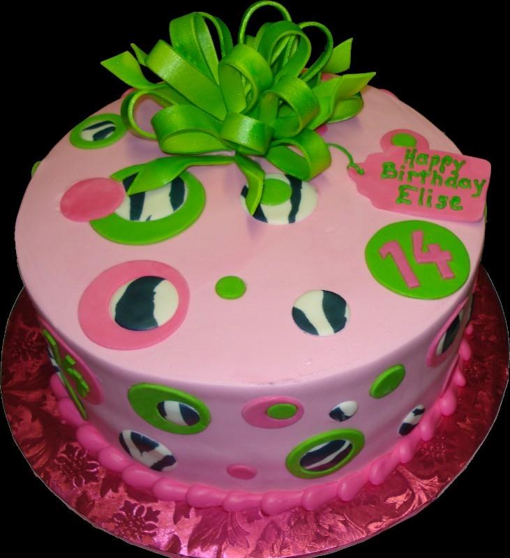 Girls 14th Birthday Cake