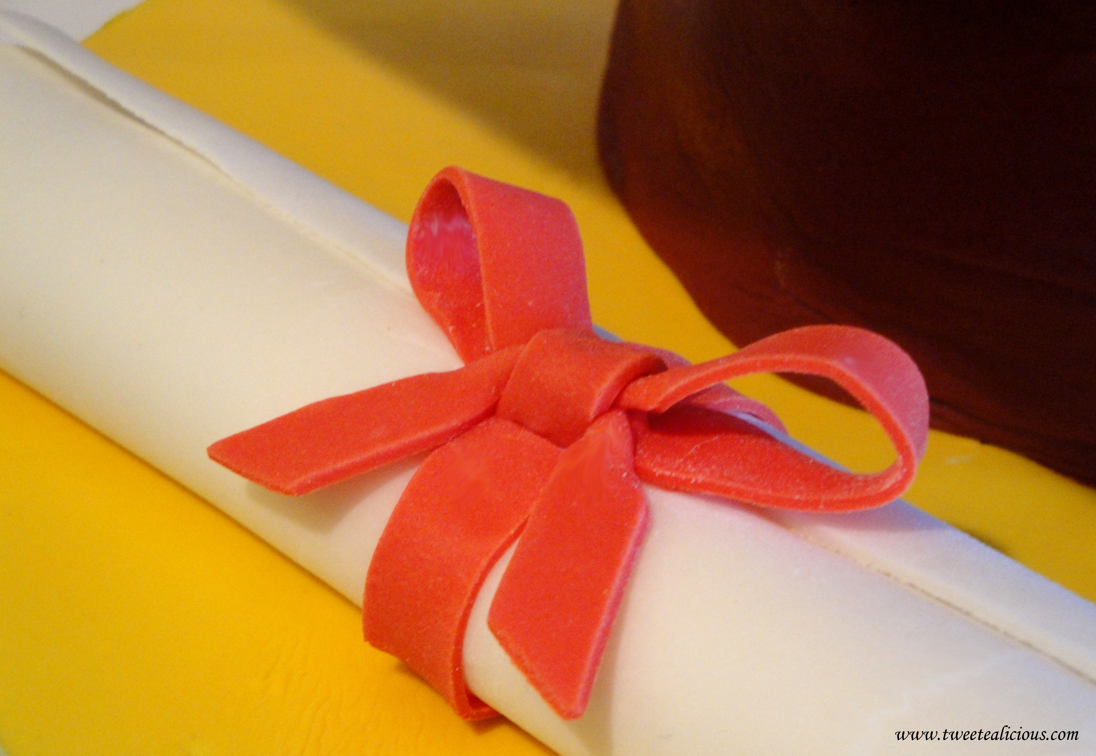 Graduation Cake with Diploma