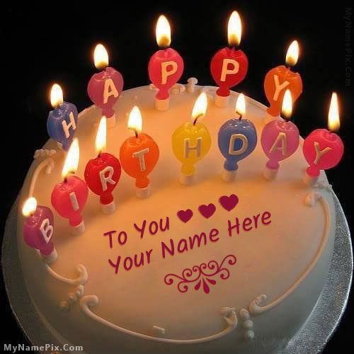 Happy Birthday Cake with Name