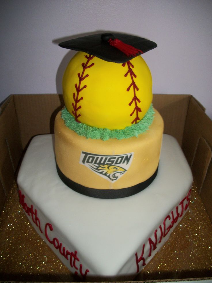 High School Graduation Cake Softball