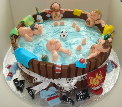 7 Photos of Hot Tub Themed Cakes