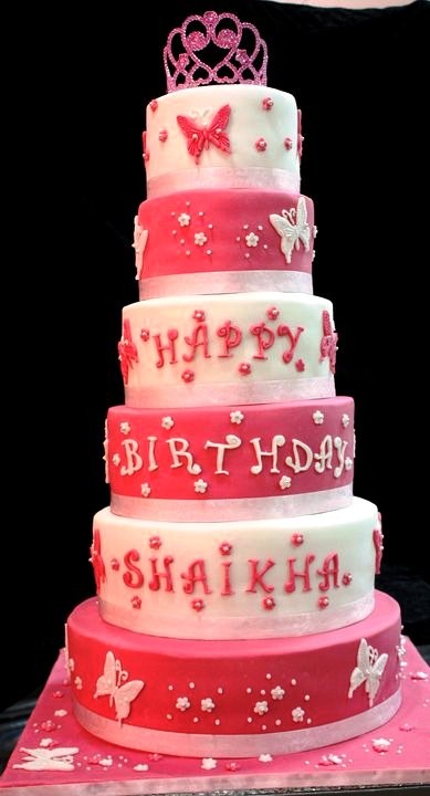 Huge Pink Birthday Cake