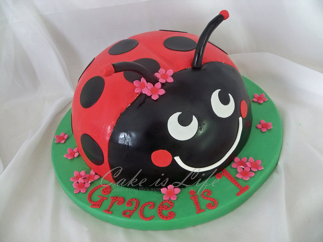 Ladybug Birthday Cake