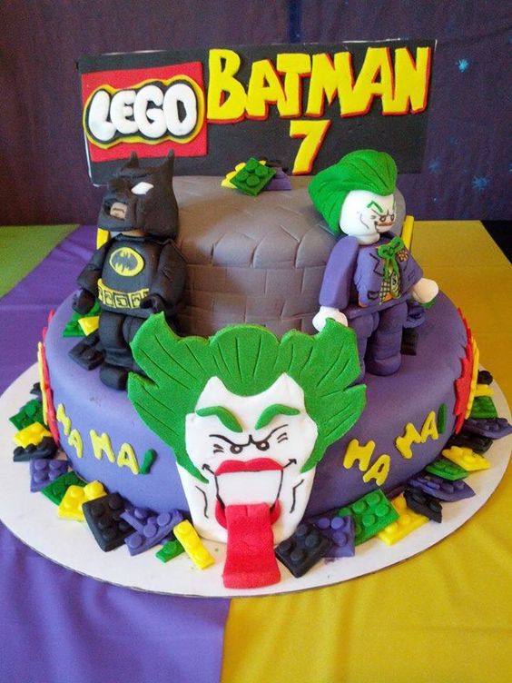 LEGO Batman Joker Cake