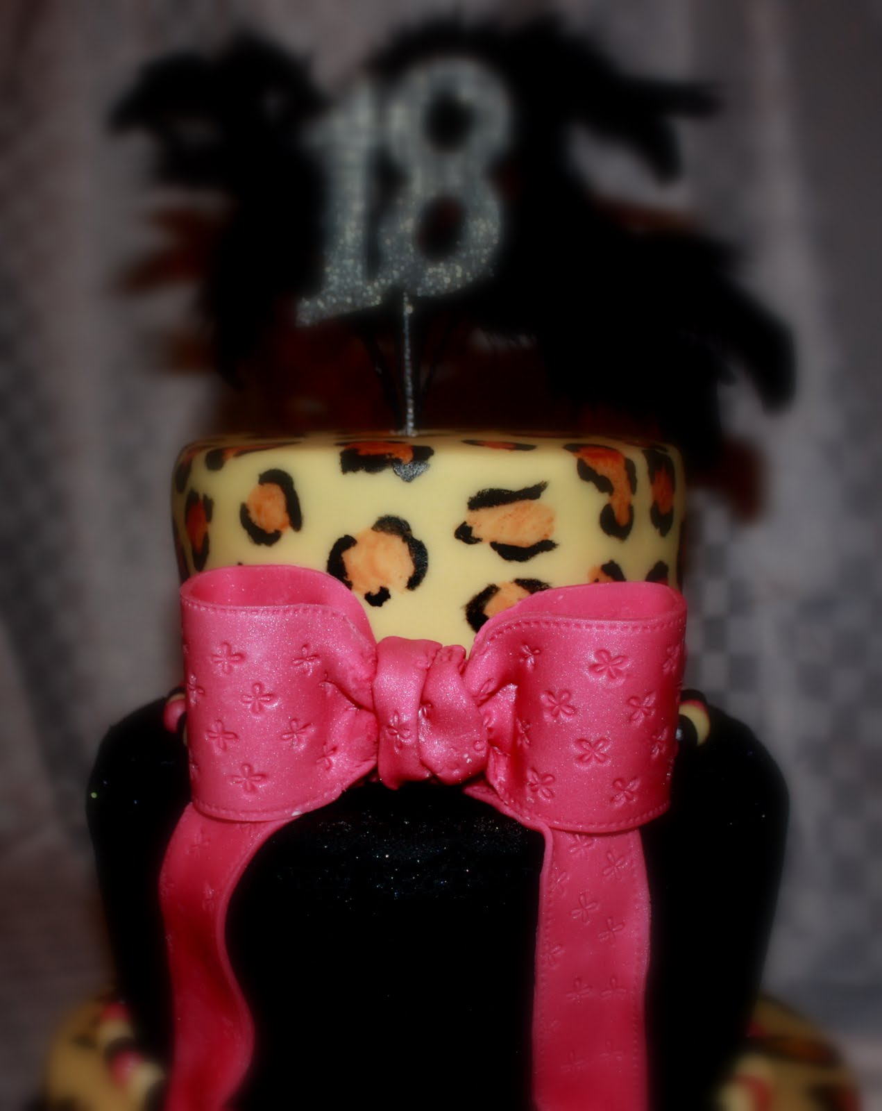 Leopard 18th Birthday Cake