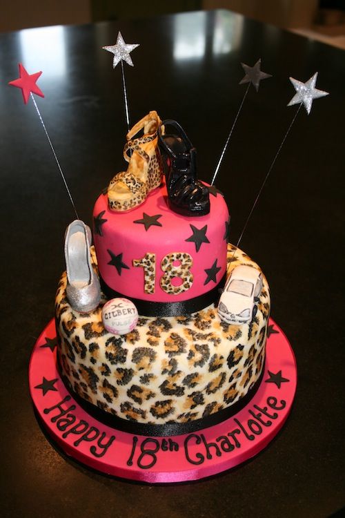 Leopard High Heel Birthday Cake