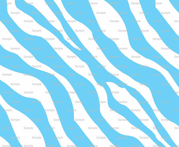 Light Blue Zebra Print