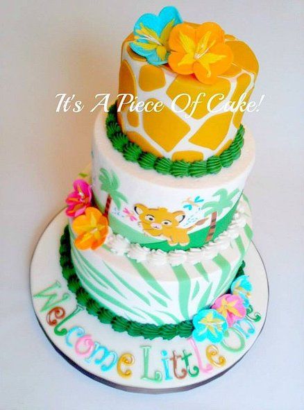 Lion King Baby Shower Cake