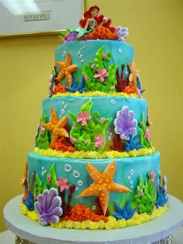 Little Mermaid Birthday Cake