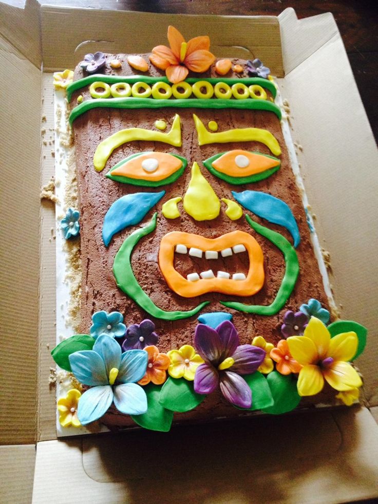 Luau Sheet Cake