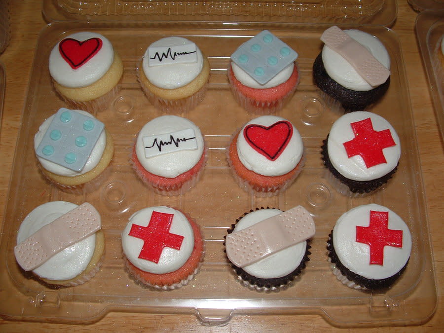 Medical Themed Cupcakes