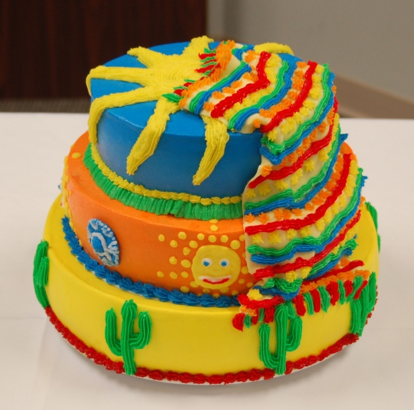 Mexican Happy Birthday Cake