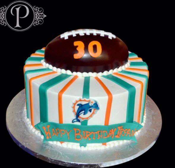 Miami Dolphins Birthday Cake