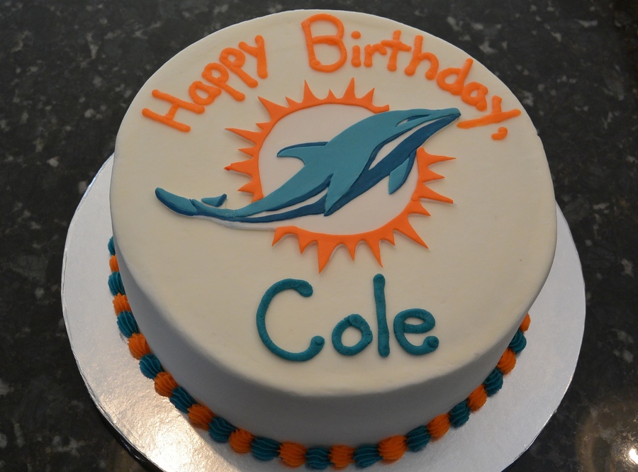 Miami Dolphins Birthday Cake