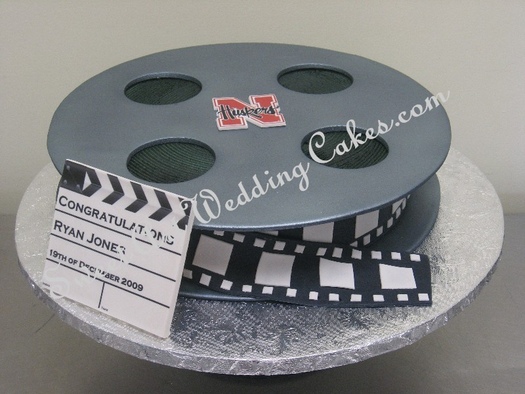 Movie Film Reel Cake