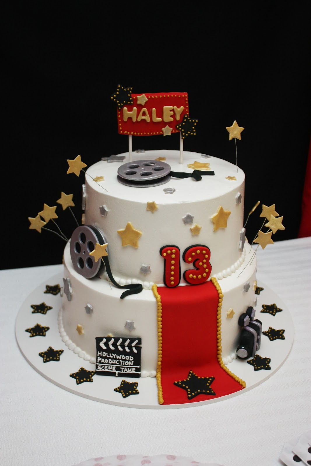 Movie Night Birthday Party Cake