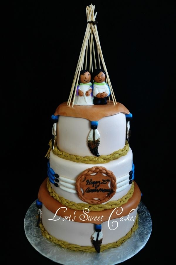 Native American Wedding Cake