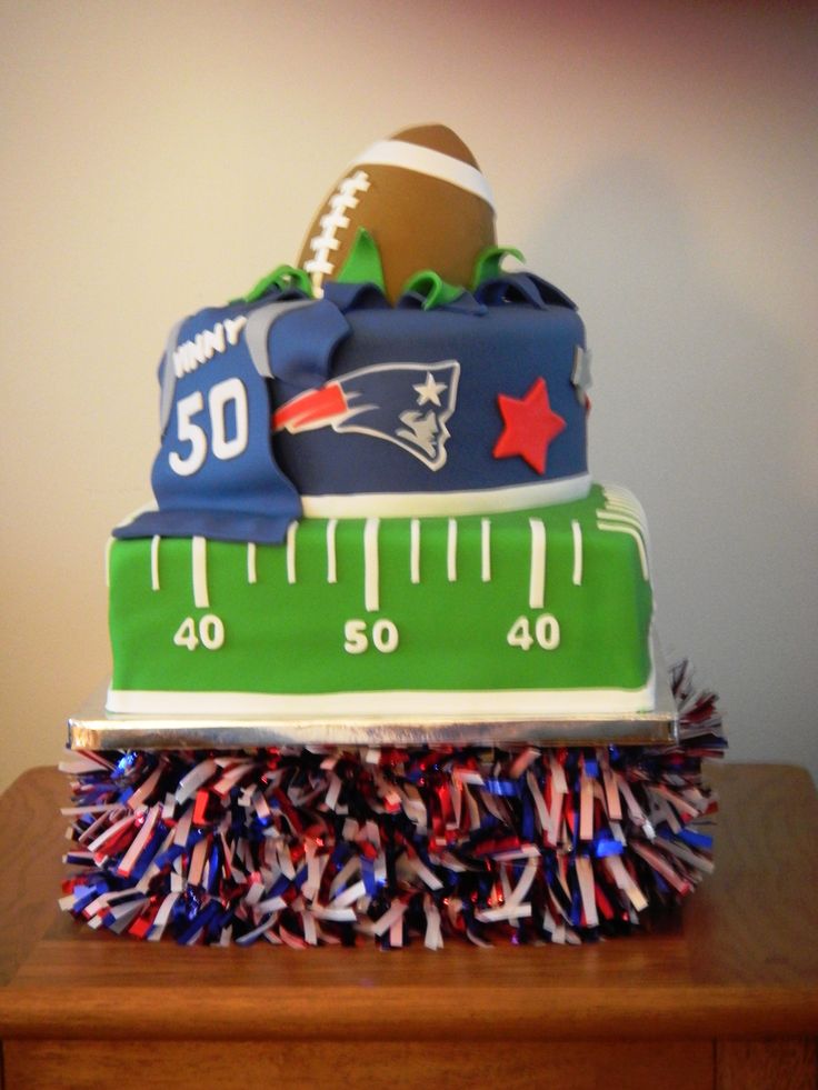 New England Patriots Birthday Cake