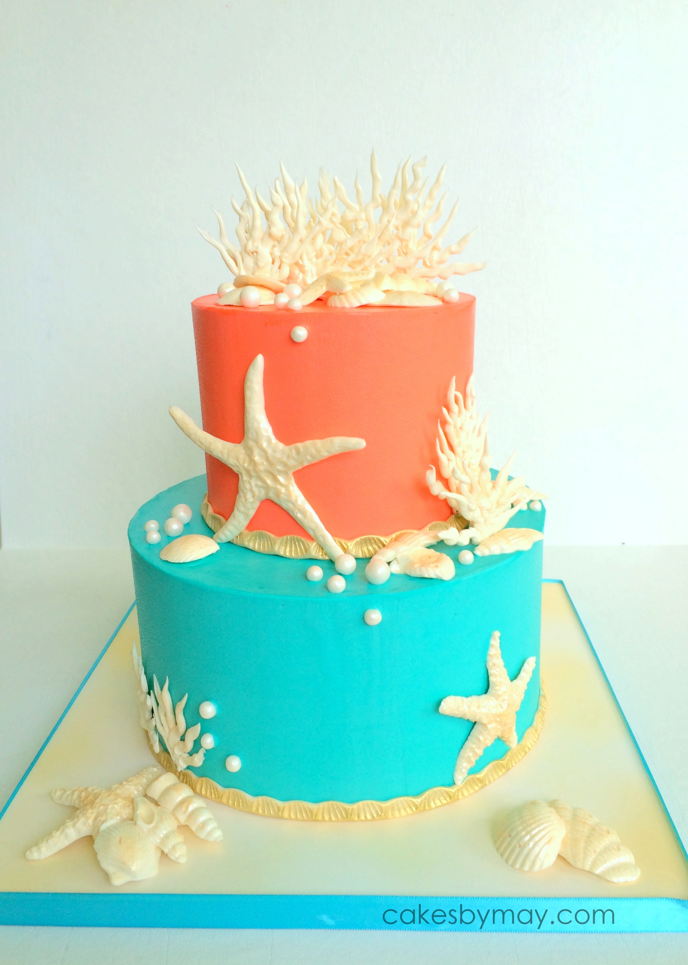 Ocean Inspired Birthday Cake