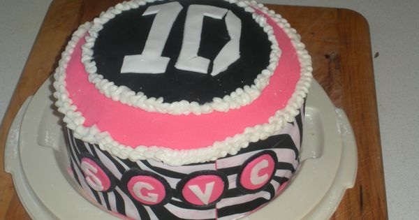 One Direction Birthday Cake Pink