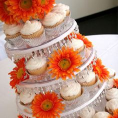 6 Photos of Orange And Cream Cupcakes For A Wedding