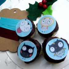 Owl Edible Cake Decorations