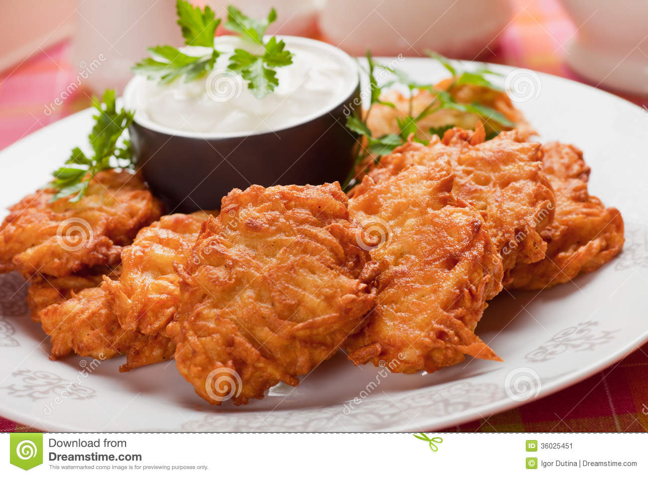 Potato Pancake with Sour Cream