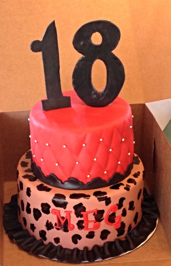 Red 18th Birthday Cake Ideas