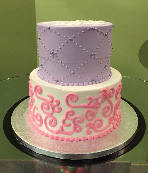 Scroll Tiered Cake